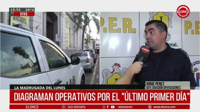 La polic&iacute;a diagrama operativos por el "&uacute;ltimo primer d&iacute;a" en Paran&aacute;